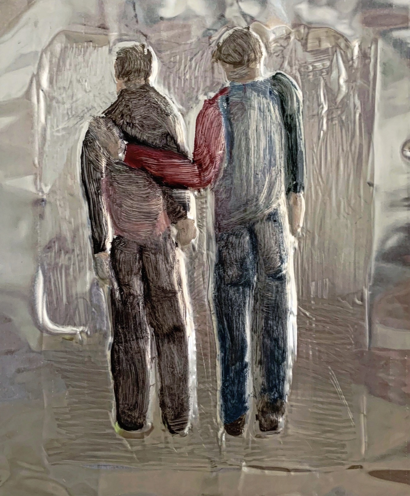 Two Princes — aluminium emboss sample