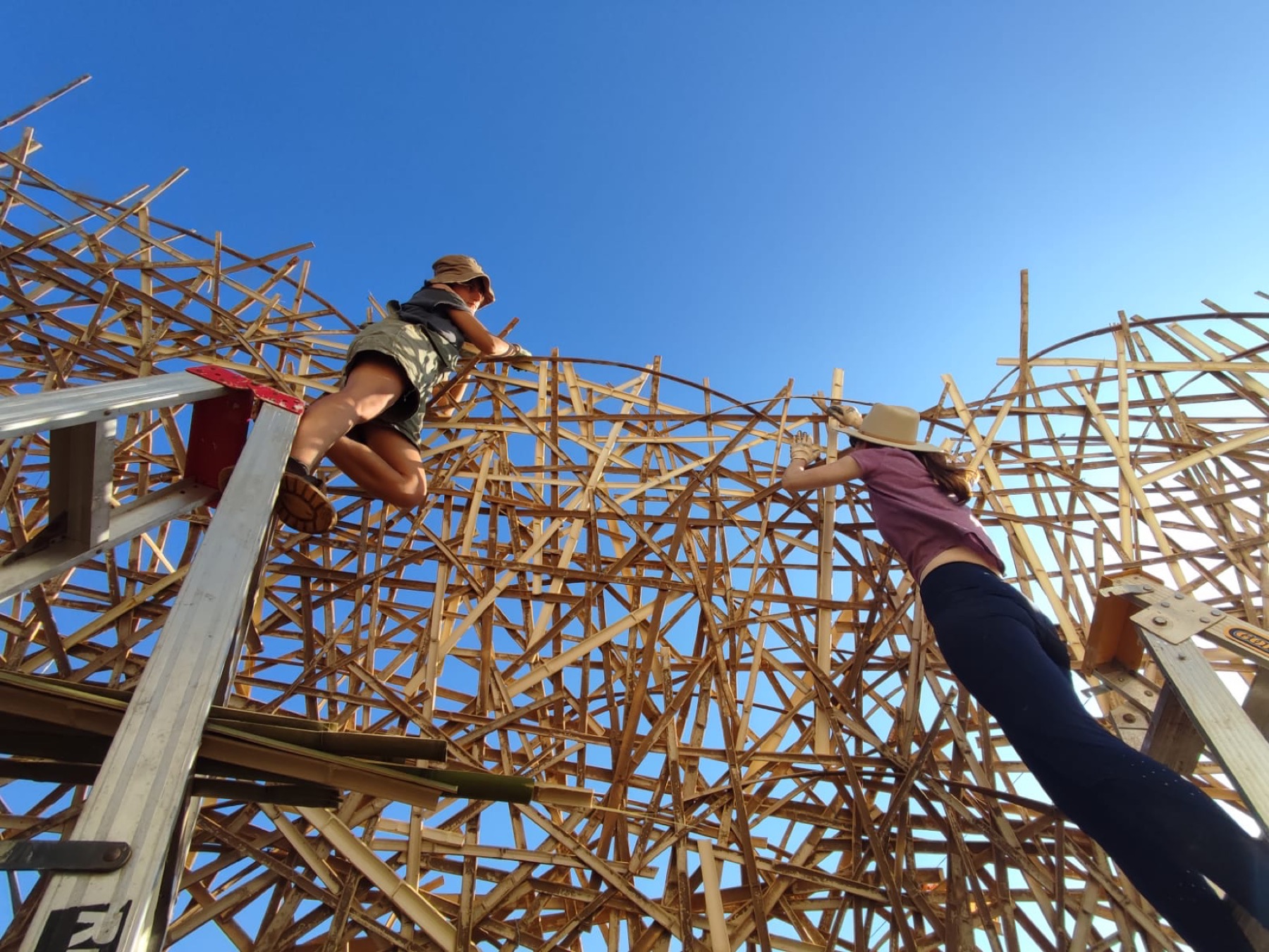 Woven — construction on site